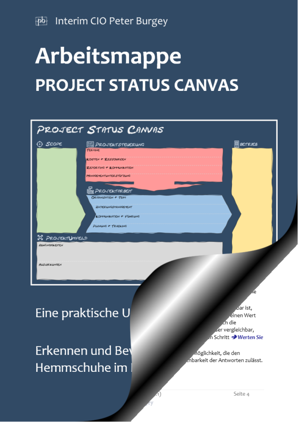 Project Status Canvas Arbeitsbuch